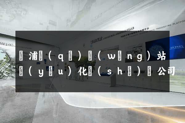楊浦區(qū)網(wǎng)站優(yōu)化設(shè)計公司