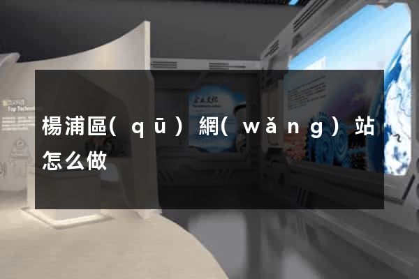 楊浦區(qū)網(wǎng)站怎么做