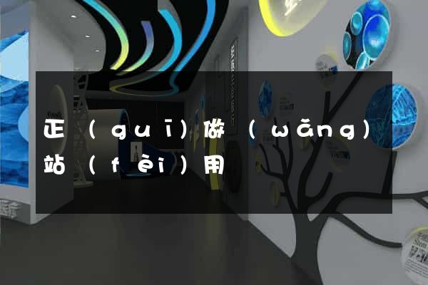 正規(guī)做網(wǎng)站費(fèi)用