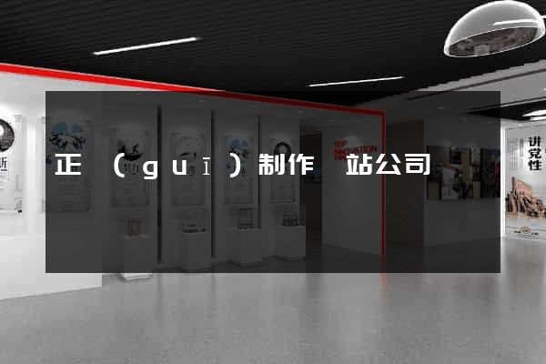 正規(guī)制作網站公司