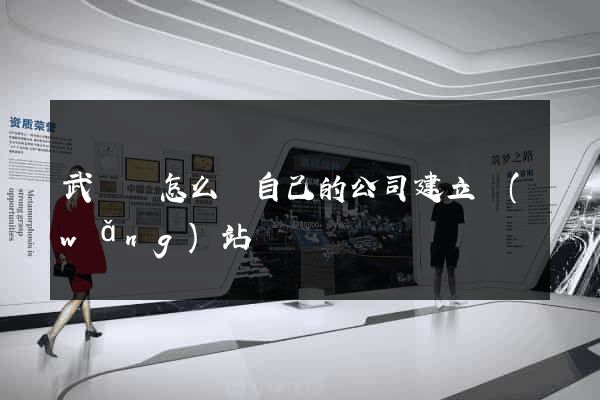 武義縣怎么給自己的公司建立網(wǎng)站