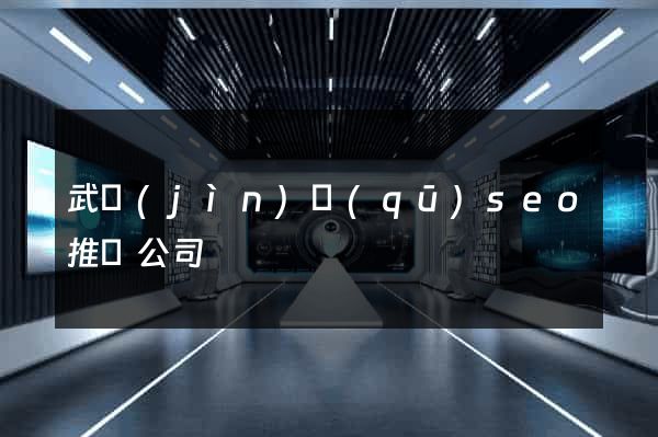 武進(jìn)區(qū)seo推廣公司