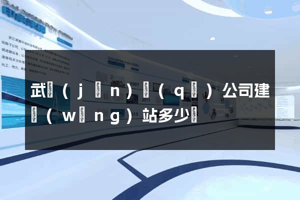 武進(jìn)區(qū)公司建網(wǎng)站多少錢