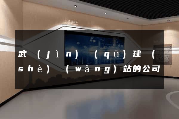 武進(jìn)區(qū)建設(shè)網(wǎng)站的公司