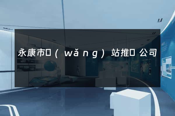 永康市網(wǎng)站推廣公司
