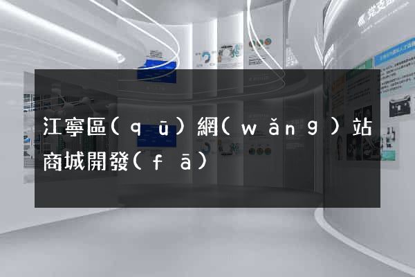 江寧區(qū)網(wǎng)站商城開發(fā)