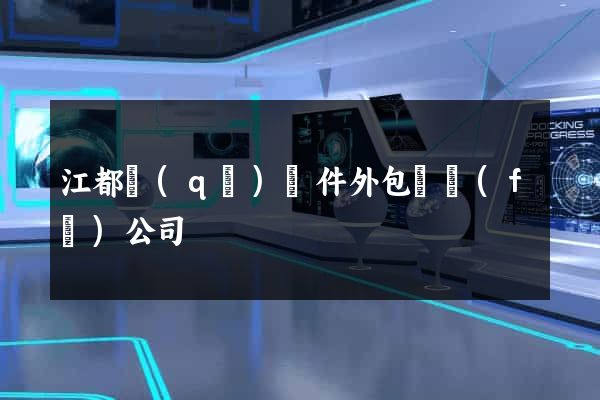 江都區(qū)軟件外包開發(fā)公司