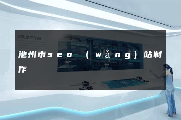 池州市seo網(wǎng)站制作