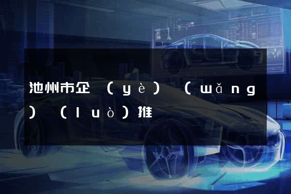 池州市企業(yè)網(wǎng)絡(luò)推廣