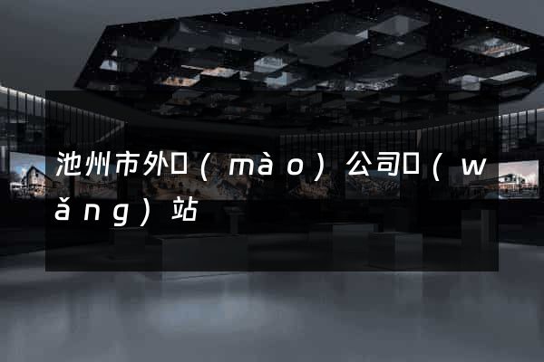 池州市外貿(mào)公司網(wǎng)站