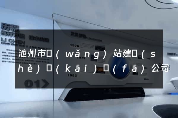 池州市網(wǎng)站建設(shè)開(kāi)發(fā)公司