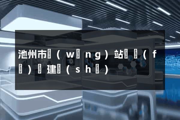 池州市網(wǎng)站開發(fā)與建設(shè)