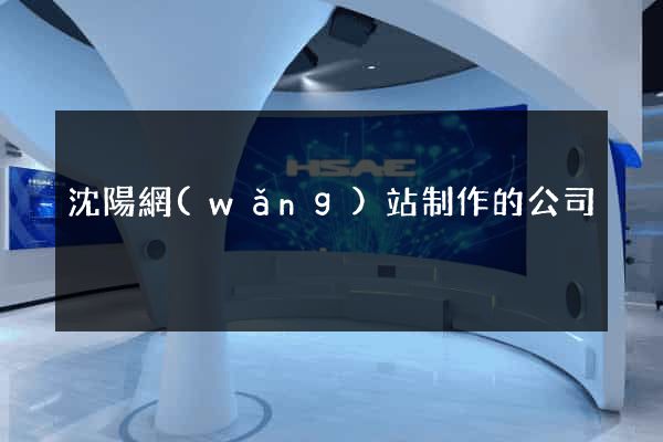沈陽網(wǎng)站制作的公司