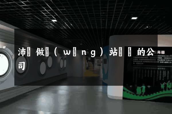 沛縣做網(wǎng)站設計的公司