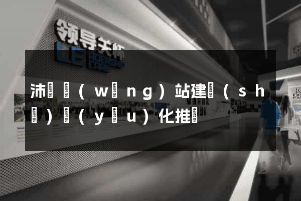 沛縣網(wǎng)站建設(shè)優(yōu)化推廣