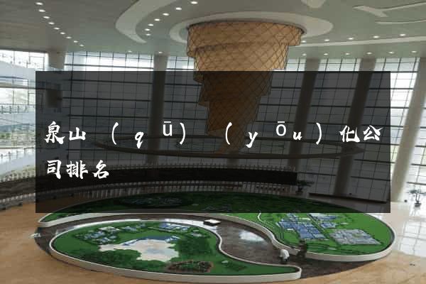 泉山區(qū)優(yōu)化公司排名