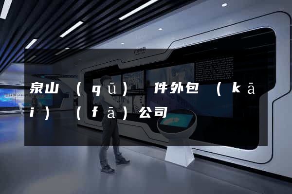 泉山區(qū)軟件外包開(kāi)發(fā)公司