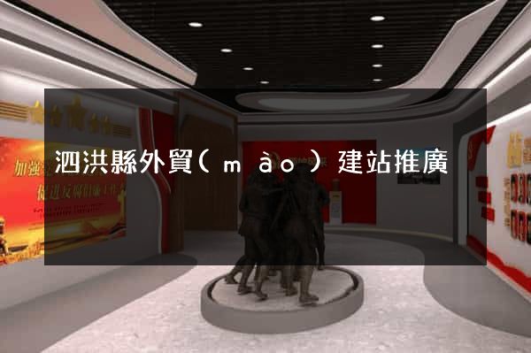 泗洪縣外貿(mào)建站推廣
