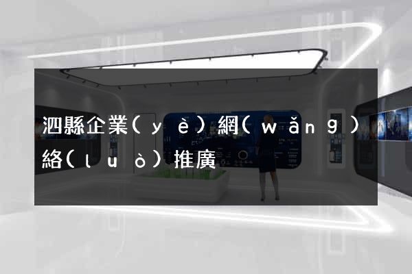 泗縣企業(yè)網(wǎng)絡(luò)推廣