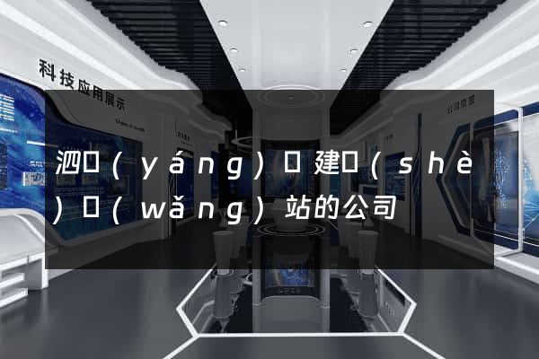 泗陽(yáng)縣建設(shè)網(wǎng)站的公司