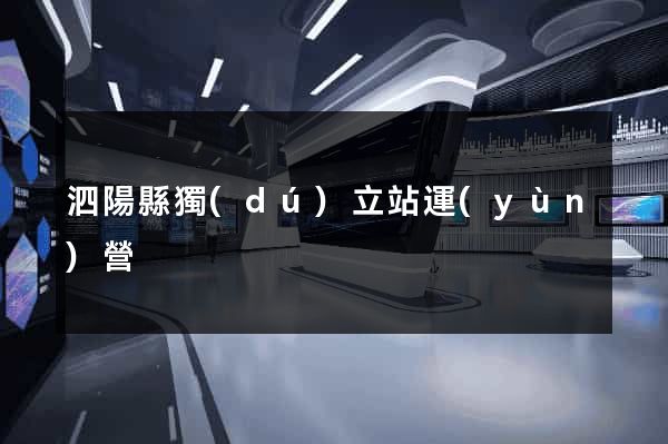 泗陽縣獨(dú)立站運(yùn)營