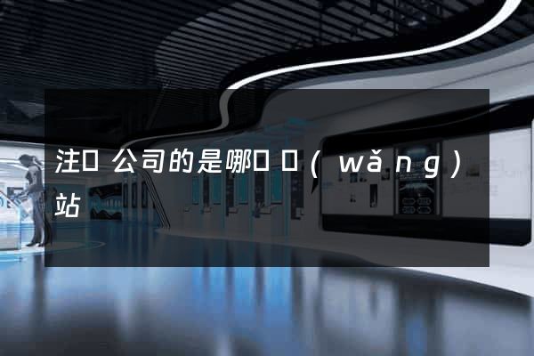 注冊公司的是哪個網(wǎng)站