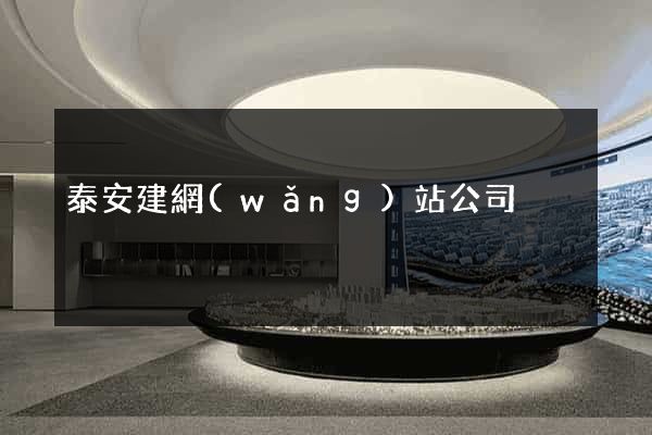 泰安建網(wǎng)站公司