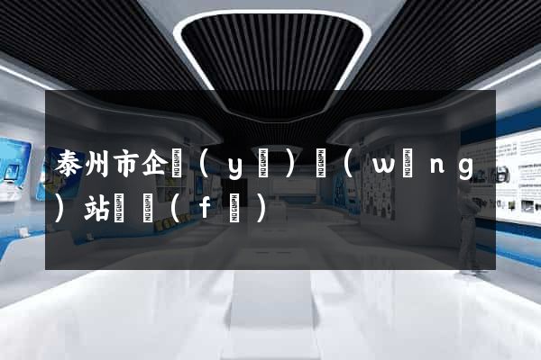 泰州市企業(yè)網(wǎng)站開發(fā)