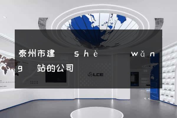 泰州市建設(shè)網(wǎng)站的公司