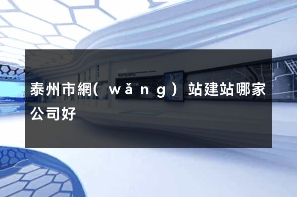 泰州市網(wǎng)站建站哪家公司好