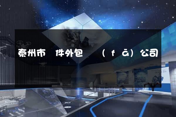 泰州市軟件外包開發(fā)公司