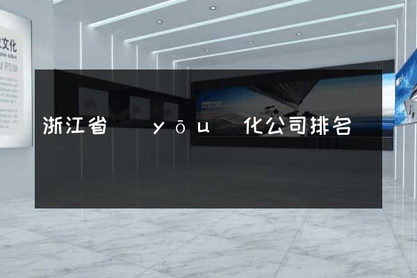 浙江省優(yōu)化公司排名