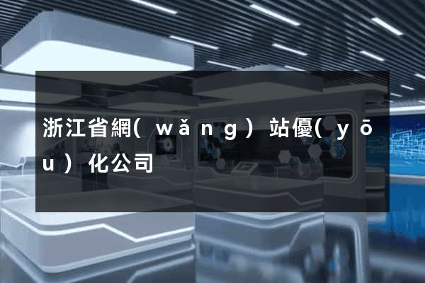 浙江省網(wǎng)站優(yōu)化公司