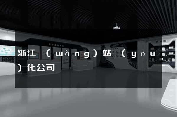 浙江網(wǎng)站優(yōu)化公司