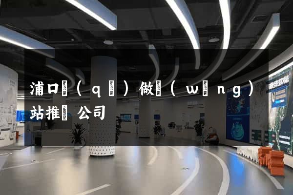 浦口區(qū)做網(wǎng)站推廣公司