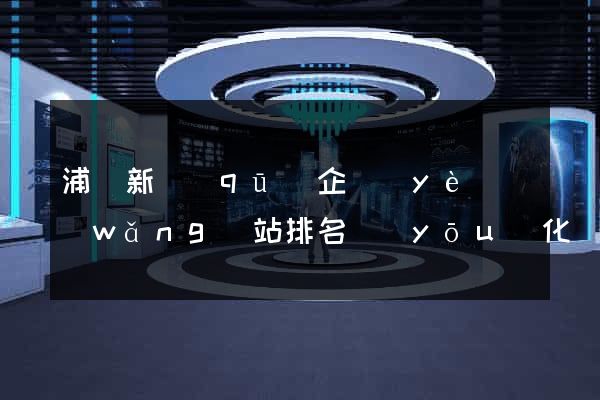 浦東新區(qū)企業(yè)網(wǎng)站排名優(yōu)化