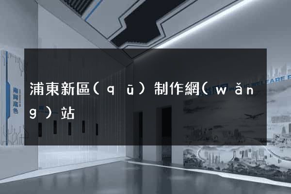浦東新區(qū)制作網(wǎng)站