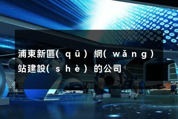 浦東新區(qū)網(wǎng)站建設(shè)的公司