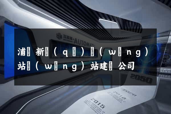 浦東新區(qū)網(wǎng)站網(wǎng)站建設公司
