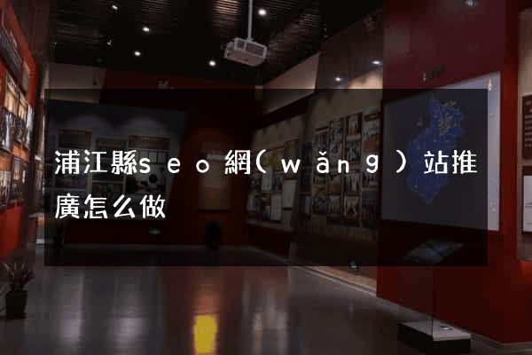 浦江縣seo網(wǎng)站推廣怎么做