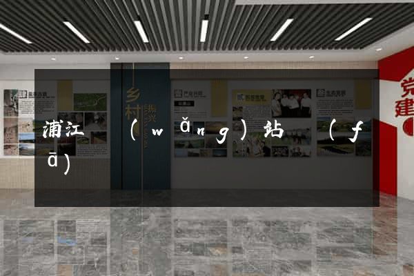浦江縣網(wǎng)站開發(fā)