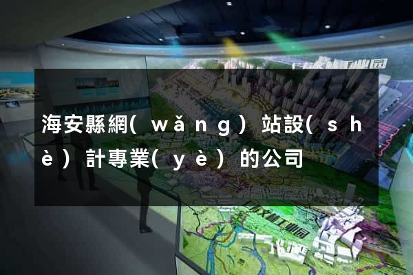 海安縣網(wǎng)站設(shè)計專業(yè)的公司