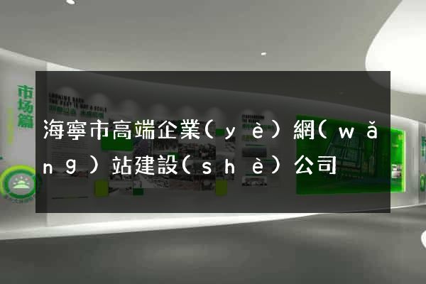 海寧市高端企業(yè)網(wǎng)站建設(shè)公司