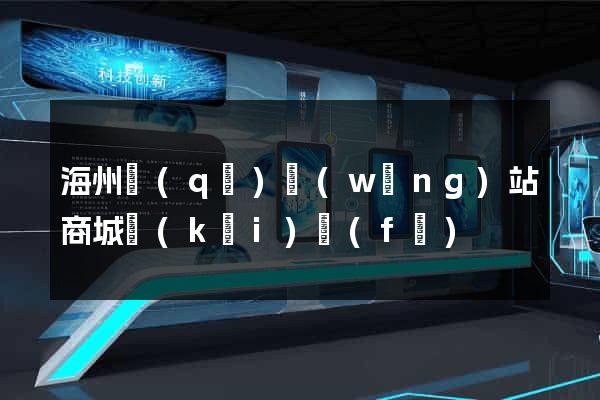 海州區(qū)網(wǎng)站商城開(kāi)發(fā)