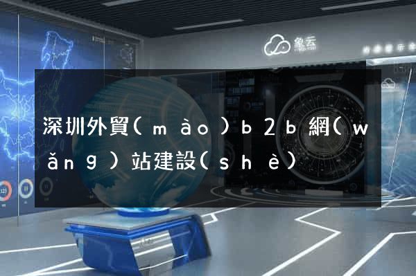 深圳外貿(mào)b2b網(wǎng)站建設(shè)