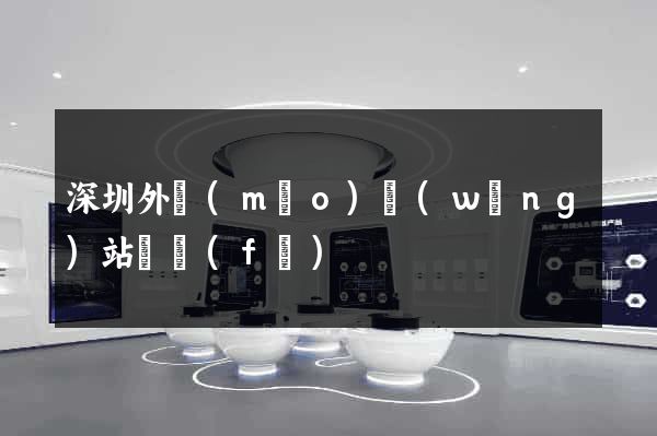 深圳外貿(mào)網(wǎng)站開發(fā)