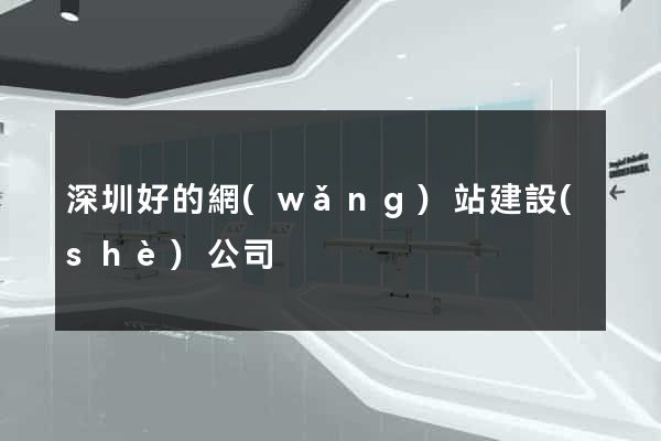 深圳好的網(wǎng)站建設(shè)公司