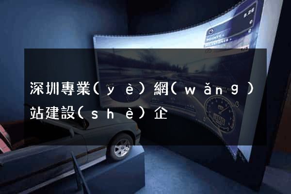 深圳專業(yè)網(wǎng)站建設(shè)企