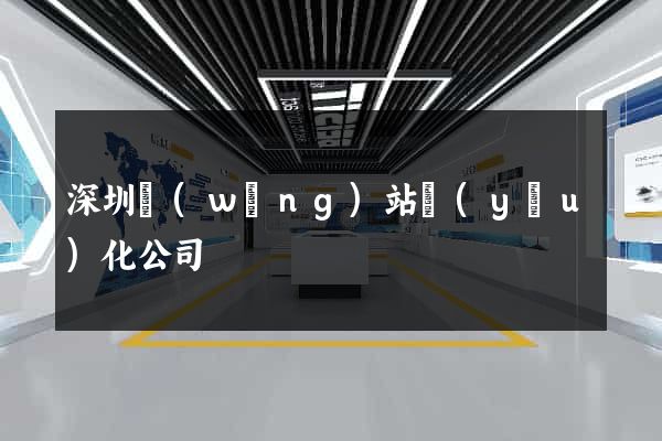 深圳網(wǎng)站優(yōu)化公司