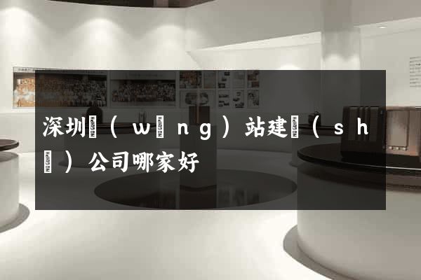 深圳網(wǎng)站建設(shè)公司哪家好